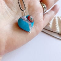 Image 6 of Heart Pendant - Aqua