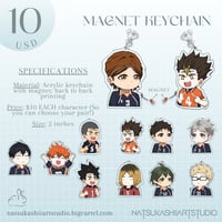 Image 3 of Haikyuu!! Keychain with Magnet