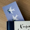 Marque-page femme et oiseaux édition 2024