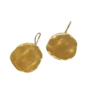 Image 1 of Ibiza silver disc earrings