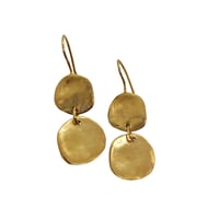 Image 5 of Ibiza medium double disc earrings