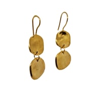 Image 2 of Ibiza medium double disc earrings