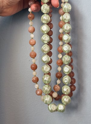 Mint Mona halskæde af vintage perler