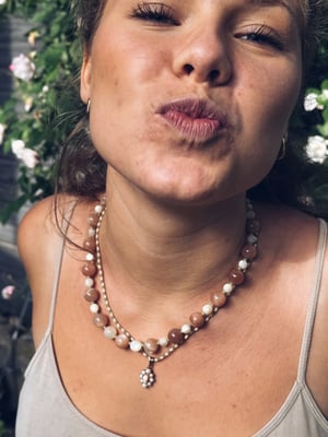 Rosa Luna halskæde 