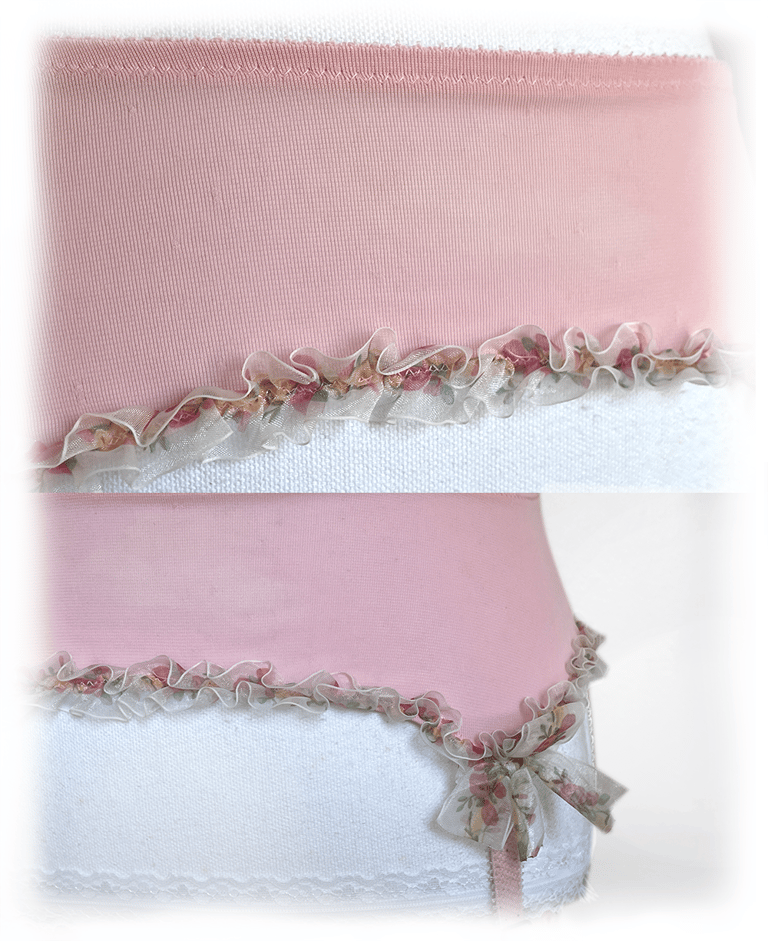 Fifi chachnil pink garter belt Image 4