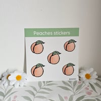 Peaches sticker sheet