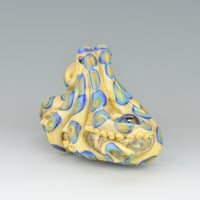 Image 3 of XXXL. Venomous Blue Ringed Octopus - Flameworked Glass Sculpture