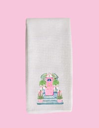 Chinoiserie Christmas Tea Towel