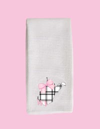 Preppy WV Plaid Tea Towel
