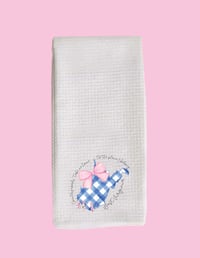 WV Blue Plaid Tea Towel