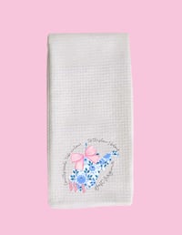 WV Floral Tea Towel