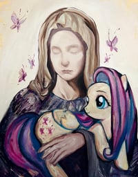 Image 1 of Fluttershy Mary Print