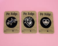 Image 2 of Wooden pin badges