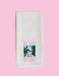 Beach Babe Tea Towel