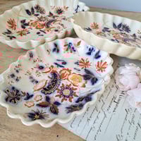 Image 3 of Wonderful Little Antique Frilly Dishes 