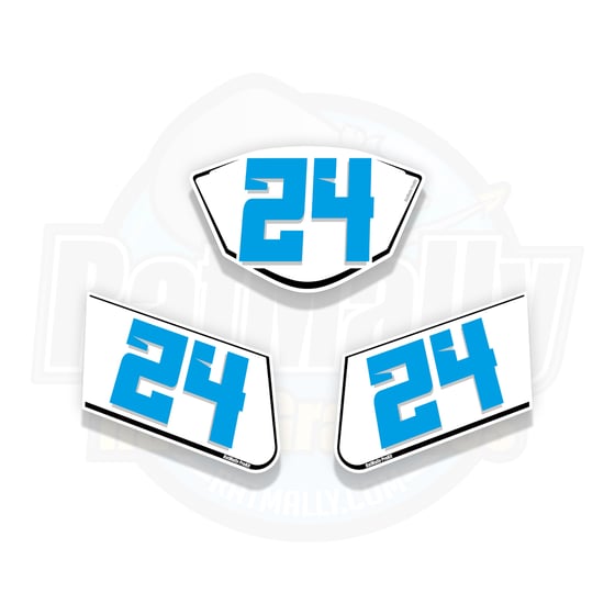 Image of Race Number Boards. To Fit Kawasaki ZX-6R 636 2013-18