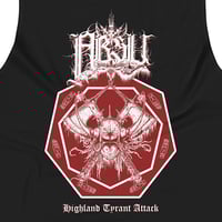 Image 2 of ABSU - HIGHLAND TYRANT ATTACK (RED & WHITE PRINT) MUSCLE SHIRT