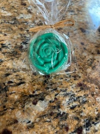 Lemongrass/Lemon scented rose shaped soap