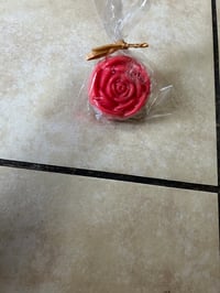 Vanilla Rose scented rose shaped soap