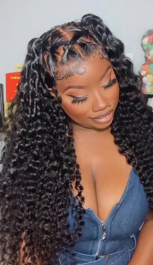 Image of Pre Styled Deep Wave 13x6 Lace Front Wig in 26
