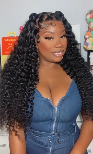 Image of Pre Styled Deep Wave 13x6 Lace Front Wig in 26
