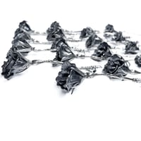 Image 5 of READY TO SHIP: Large dried rose necklace in sterling silver (one of a kind/limited edition)