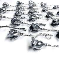 Image 5 of FINAL SALE: Small dried rose necklace in sterling silver (one of a kind + ready to ship)