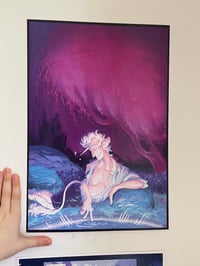 Image 2 of Unicorn by the Pool, Print