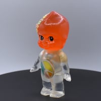 Image 5 of Kilos Kewties Orange Glow in the Dark Floral Peace Sign Double Cast Resin Figure