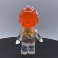Image 6 of Kilos Kewties Orange Glow in the Dark Floral Peace Sign Double Cast Resin Figure