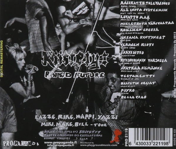 Image of Riistetyt ‎– "Raiskattu Tulevaisuus" CD