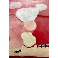 Healing Cardboard: Donkey under clouds