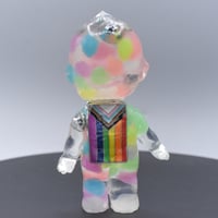 Image 3 of Kilos Kewties Glow in the Dark Pride Flag Disco Ball Double Cast Resin Figure