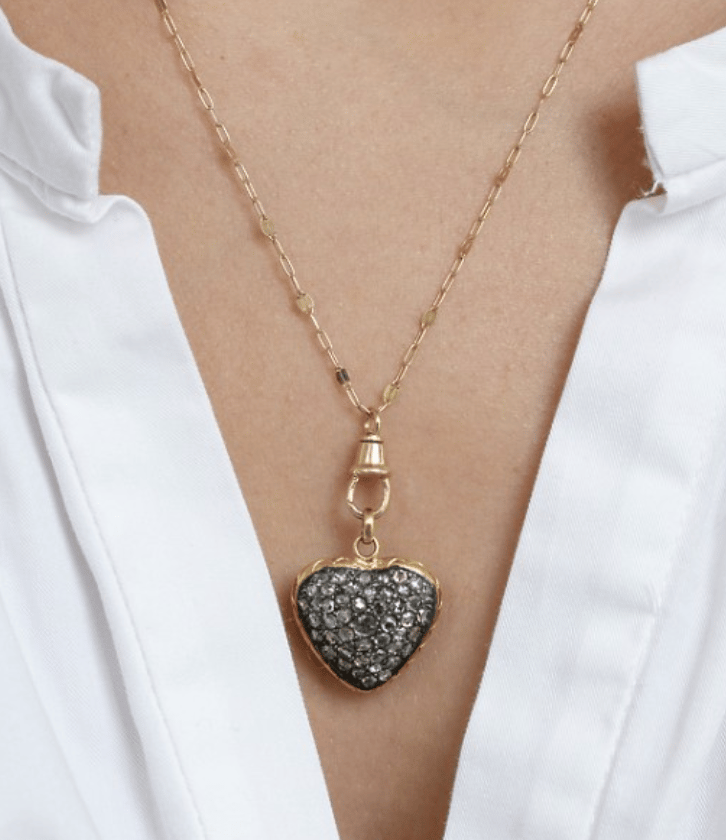 Image of 5 Octobre Diamond Heart Necklace