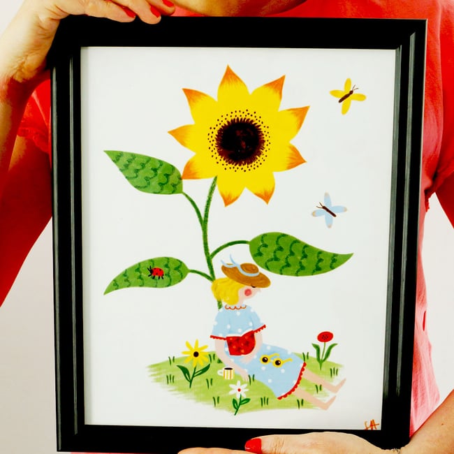 Affiche le tournesol