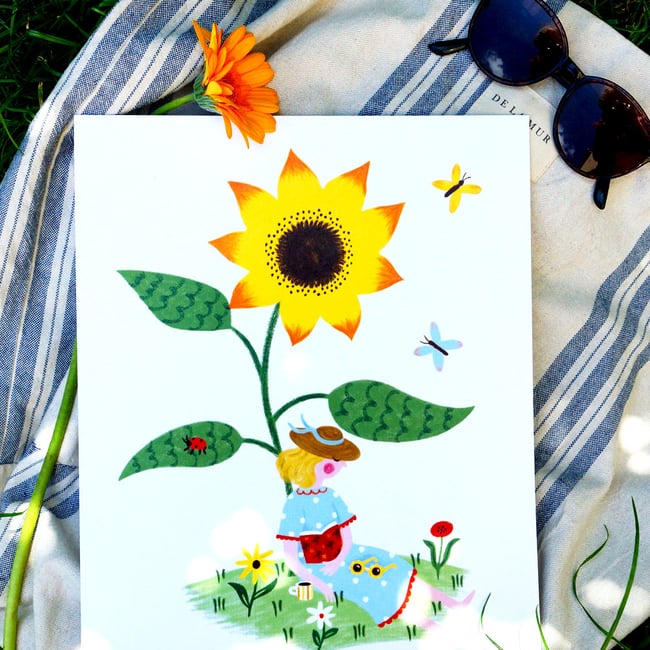 Affiche le tournesol