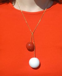 Image 1 of TAC TAC NECKLACE_WHITE CHERRY