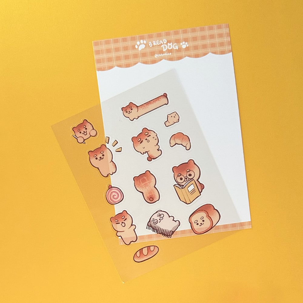 Image of Bread Dog Sticker Sheet