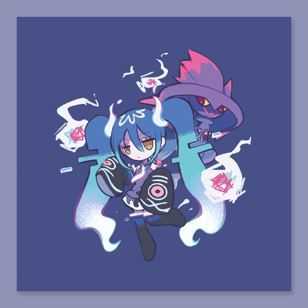 Image of Ghost Miku Print