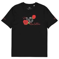 Image 1 of Visionary Rose Edition Designer Luxury Modern Unisex Organic Cotton Graphic Fashion T-Shirt