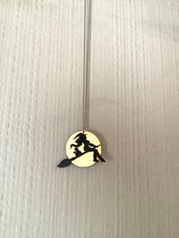 Image 3 of Bewitched Handmade Acrylic Necklace Witchcraft Alternative Jewellery Halloween 