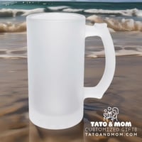 Image 2 of 16 Oz Frosted Beer Glass 🍺 