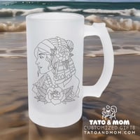 Image 1 of 16 Oz Frosted Beer Glass 🍺 