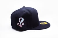 Image 3 of Icon Fitted Hat- NVY