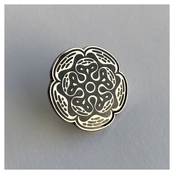 Image of Black Rose Pin Badge