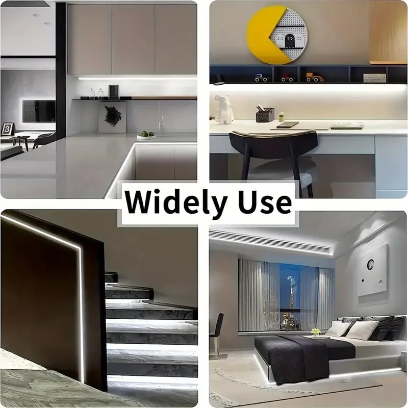 USB Motion Sensor LED Light Strip | 3-16 Ft Cold White | Automatic for Stairs, Wardrobes, Kitchens