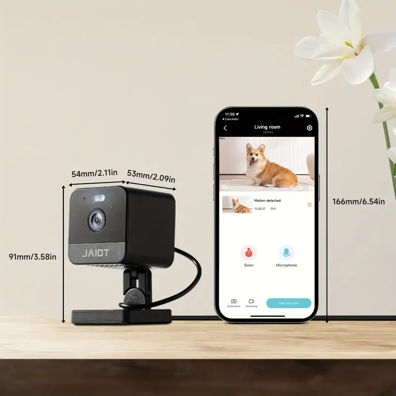 2MP Indoor Security Camera | Dual-Band WiFi, Night Vision, Motion Detection, Alexa Compatible