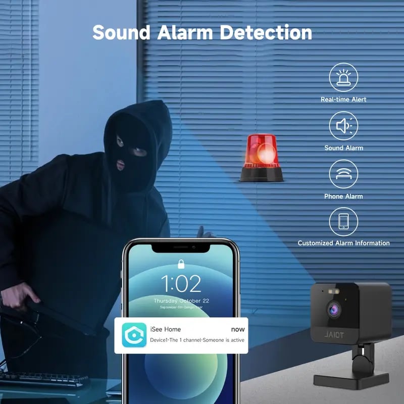 2MP Indoor Security Camera | Dual-Band WiFi, Night Vision, Motion Detection, Alexa Compatible