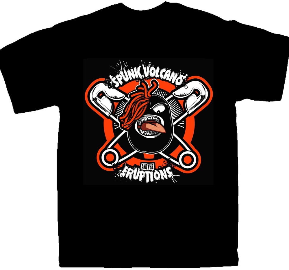 Image of Spunk Volcano & the Eruptions - 'Maniac' - T-Shirt (S,M,L,XL,4XL,5XL)