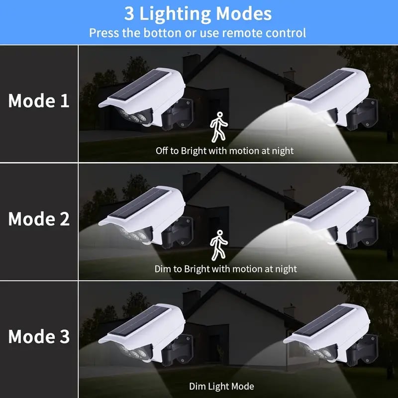 Wireless Solar Motion Sensor Light | LED Flood Light, Remote Control, Outdoor Security